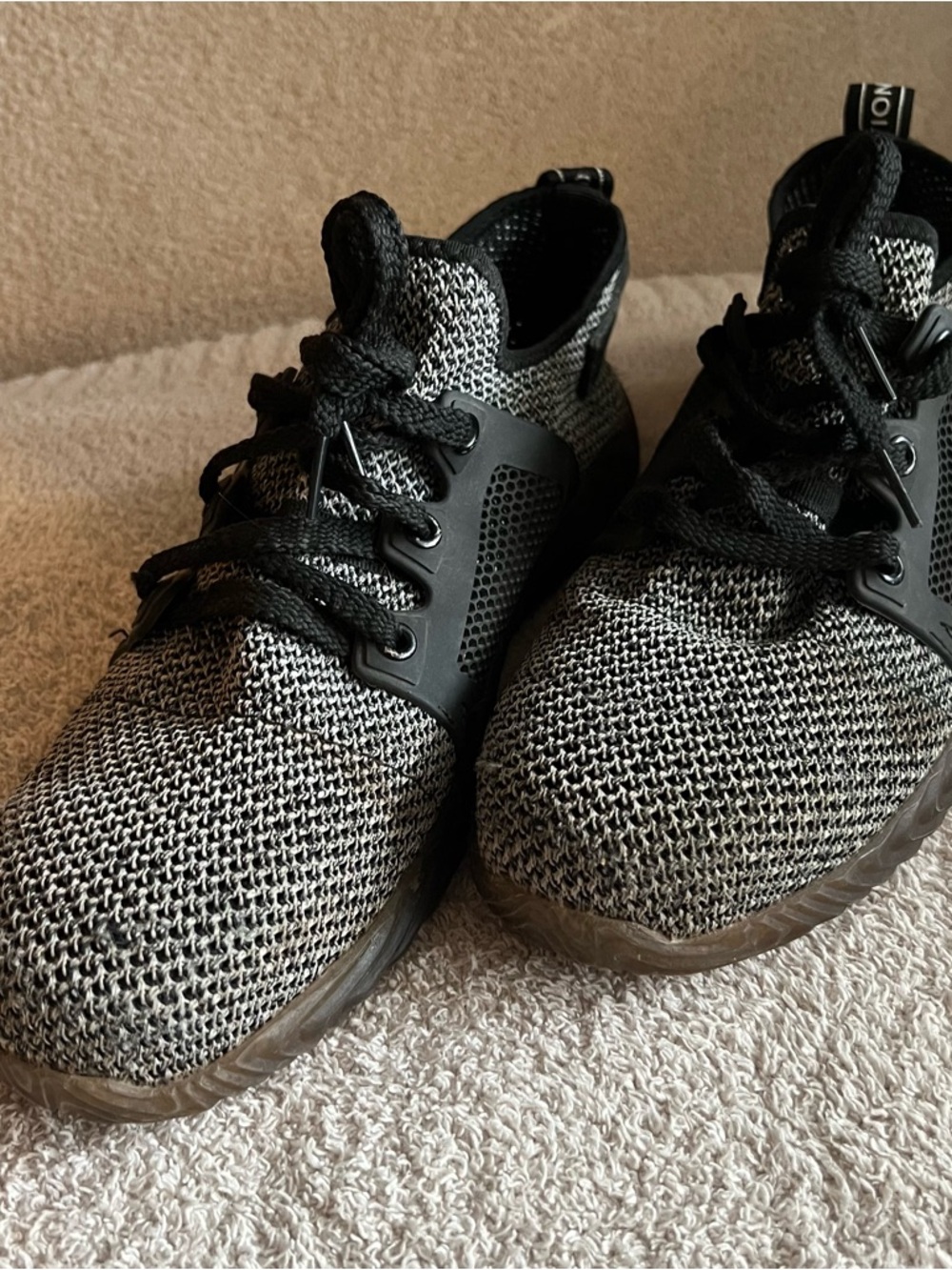 Black & Gray Work Sneakers